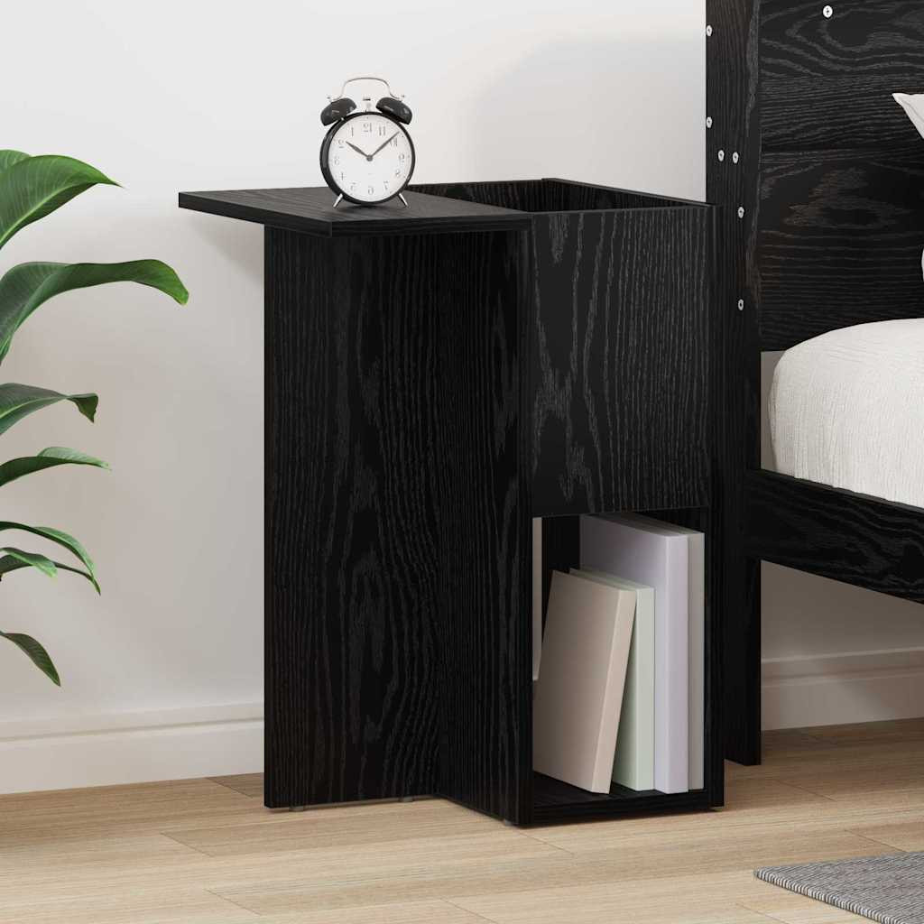 vidaXL Beistelltisch Schwarz Eichen-Optik 35 x 40 x 55 cm