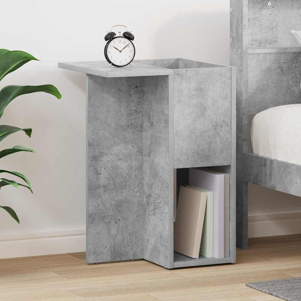 vidaXL Beistelltisch Beton Grau 35 x 40 x 55 cm Holzwerkstoff