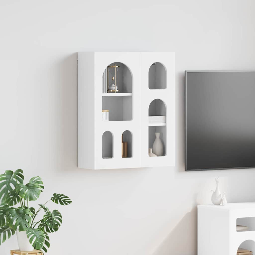 vidaXL Hängeschrank ELST Weiß 59 x 20 x 71,5 cm Holzwerkstoff