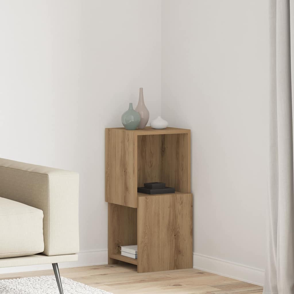 vidaXL Eckschrank 30,5x30x65cm Holzwerkstoff Artisan-Eiche