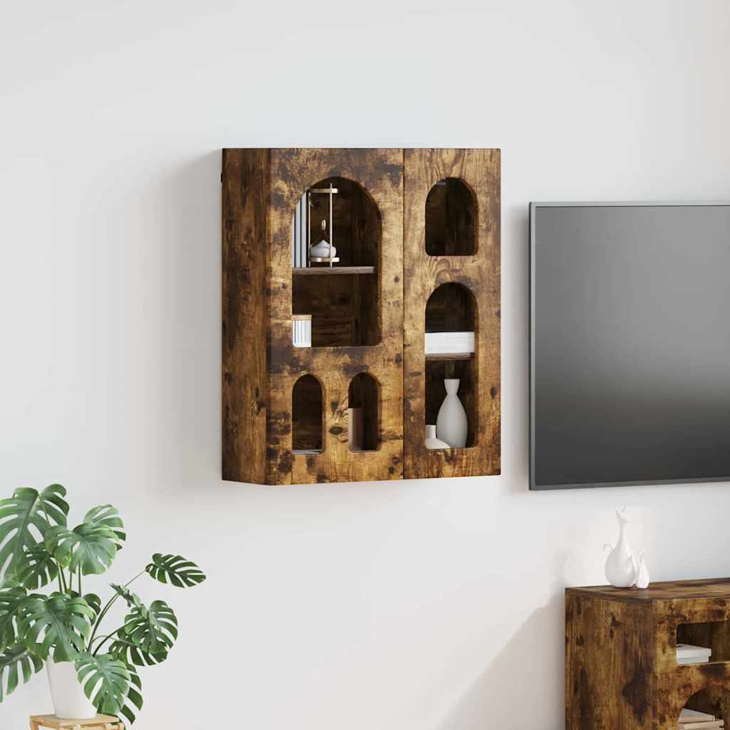 vidaXL Hängeschrank ELST Raucheiche 59 x 20 x 71,5 cm Holzwerkstoff