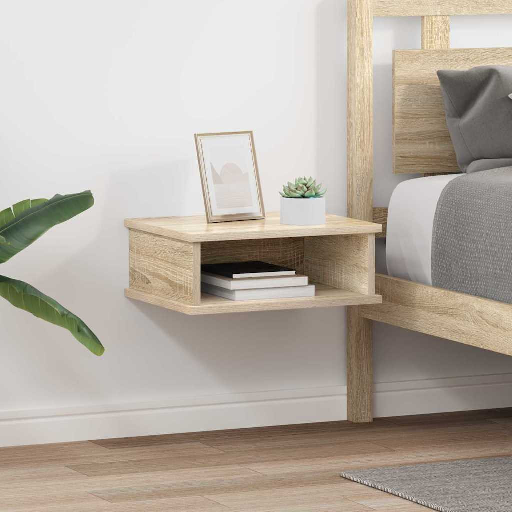 vidaXL Nachttisch 2 pcs Sonoma-Eiche 40 x 31 x 15 cm Holzwerkstoff