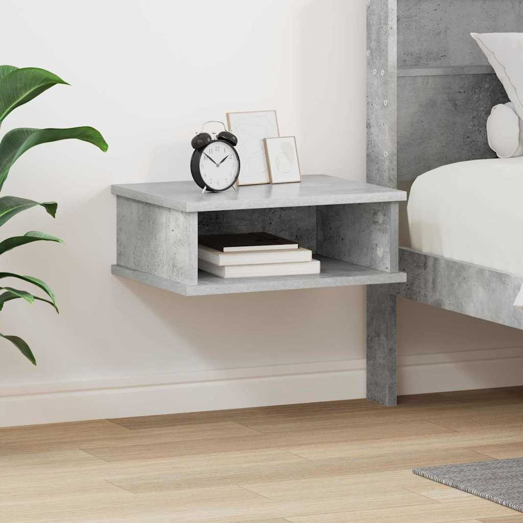 vidaXL Nachttisch Beton Grau 40 x 31 x 15 cm Holzwerkstoff