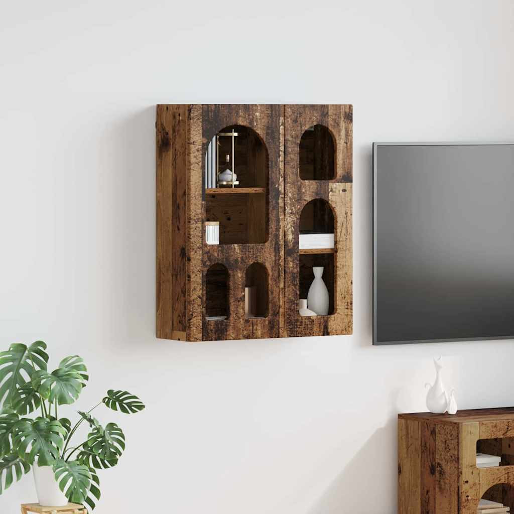 vidaXL Hängeschrank ELST Altholz 59 x 20 x 71,5 cm Holzwerkstoff