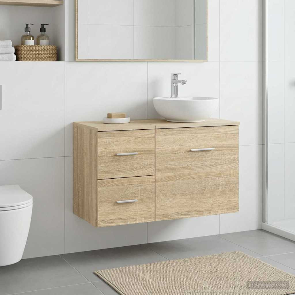 vidaXL Badezimmerschrank Inzwischen Sonoma-Eiche 30 x 41 x 50 cm