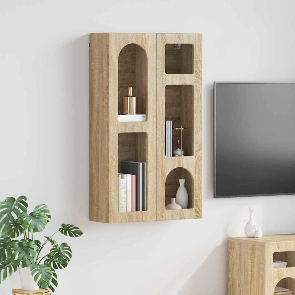 vidaXL Hängeschrank ELST Sonoma-Eiche 59 x 20 x 100 cm Holzwerkstoff