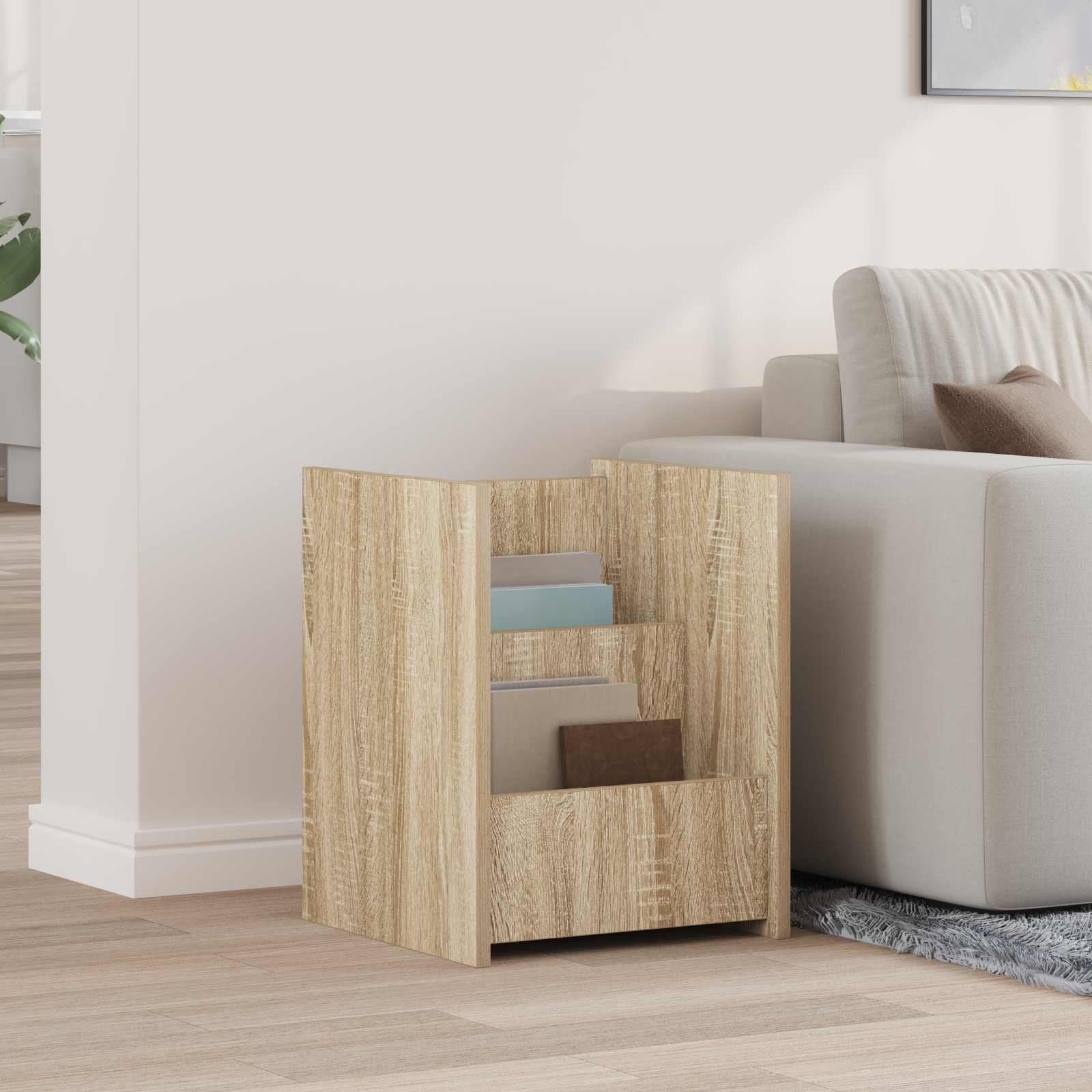 vidaXL Magazinregal Sonoma-Eiche 35 x 35 x 45 cm Holzwerkstoff