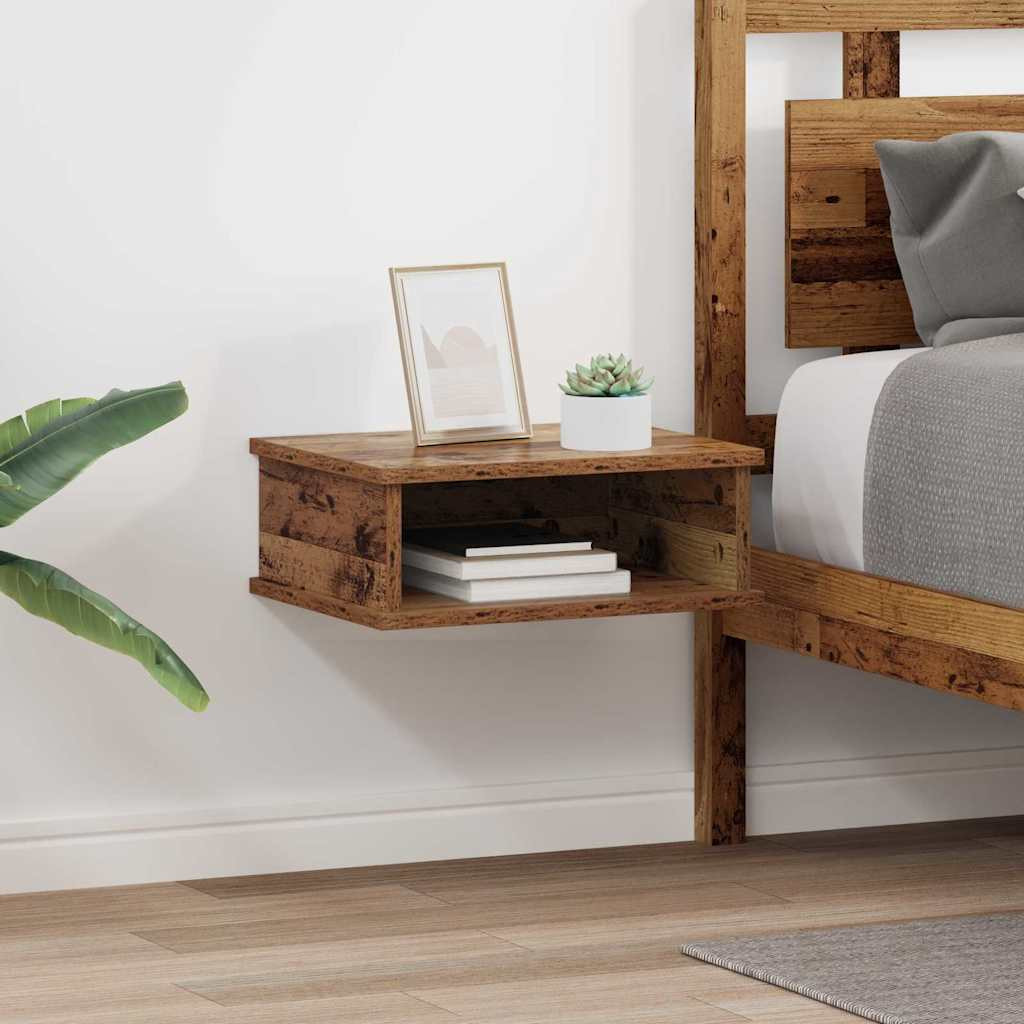 vidaXL Nachttisch 2 pcs Altholz 40 x 31 x 15 cm Holzwerkstoff