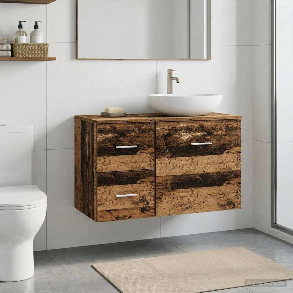 vidaXL Badezimmerschrank Inzwischen Artisan-Eiche 30 x 41 x 50 cm