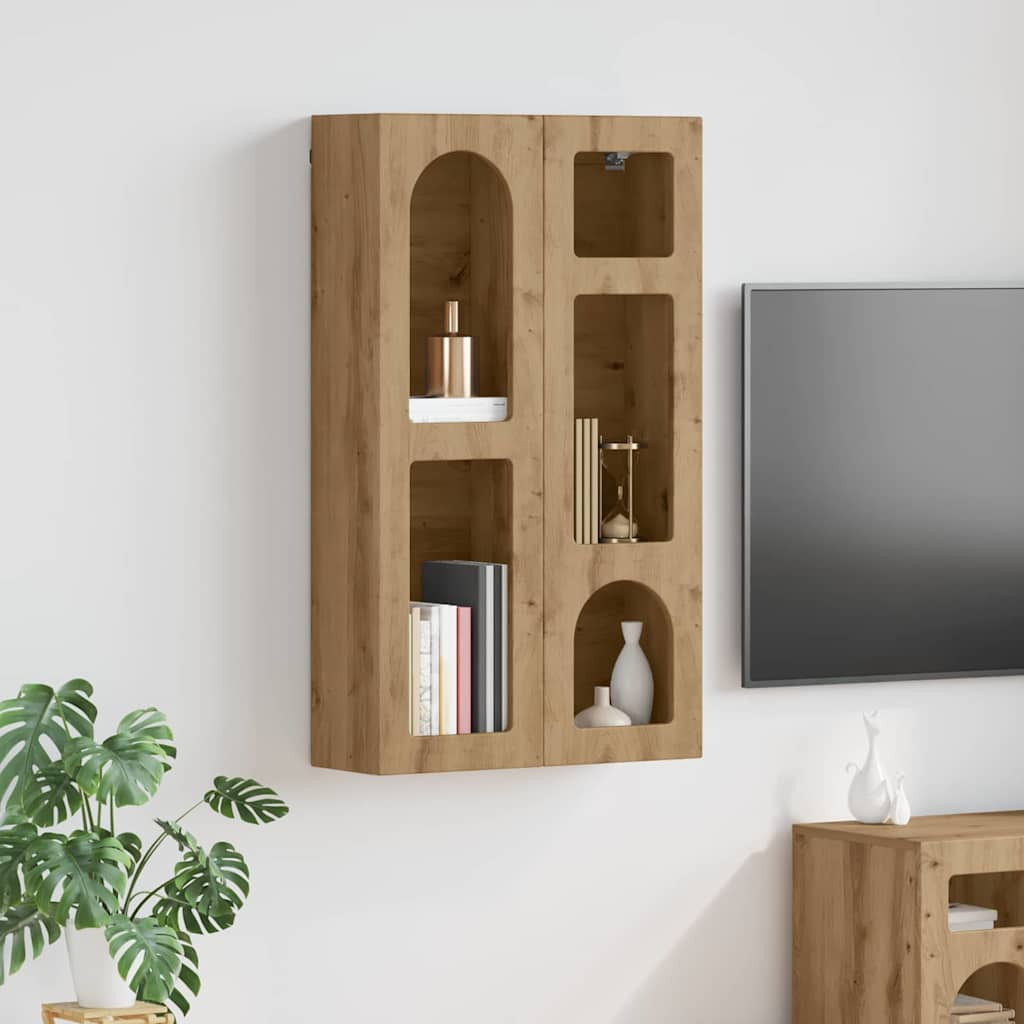 vidaXL Hängeschrank ELST Artisan-Eiche 59 x 20 x 100 cm Holzwerkstoff