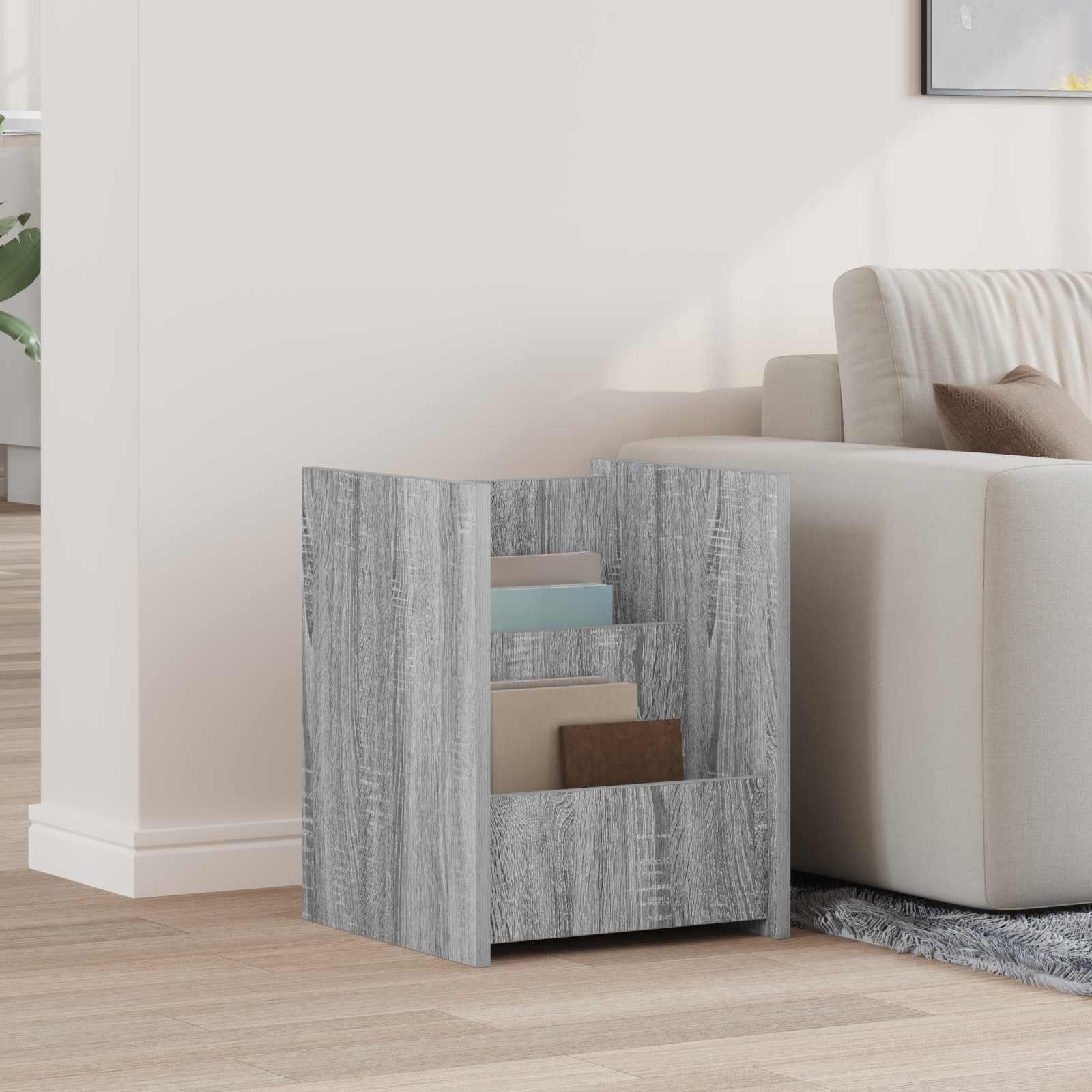 vidaXL Magazinregal Graues Sonoma 35 x 35 x 45 cm Holzwerkstoff