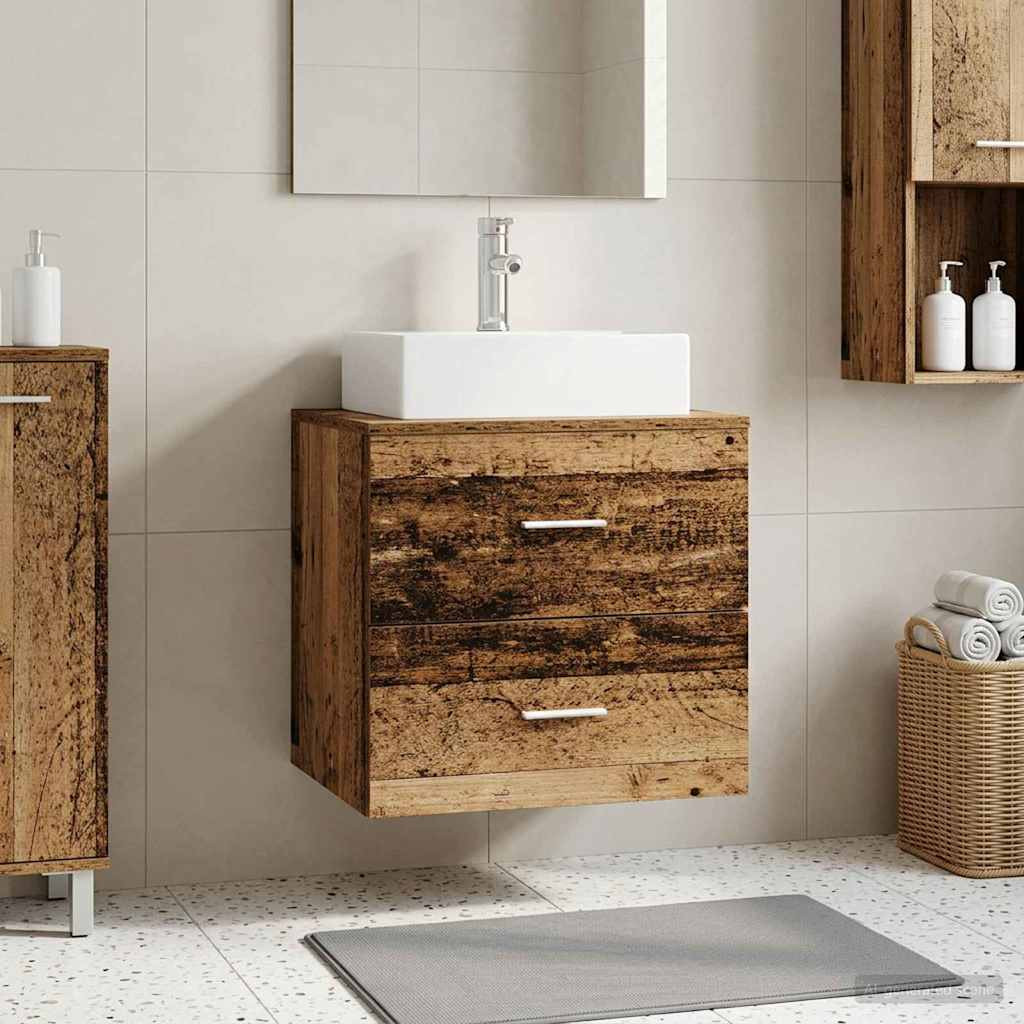 vidaXL Wandmontierte Waschtisch Altholz 49,5 x 41 x 62,5 cm