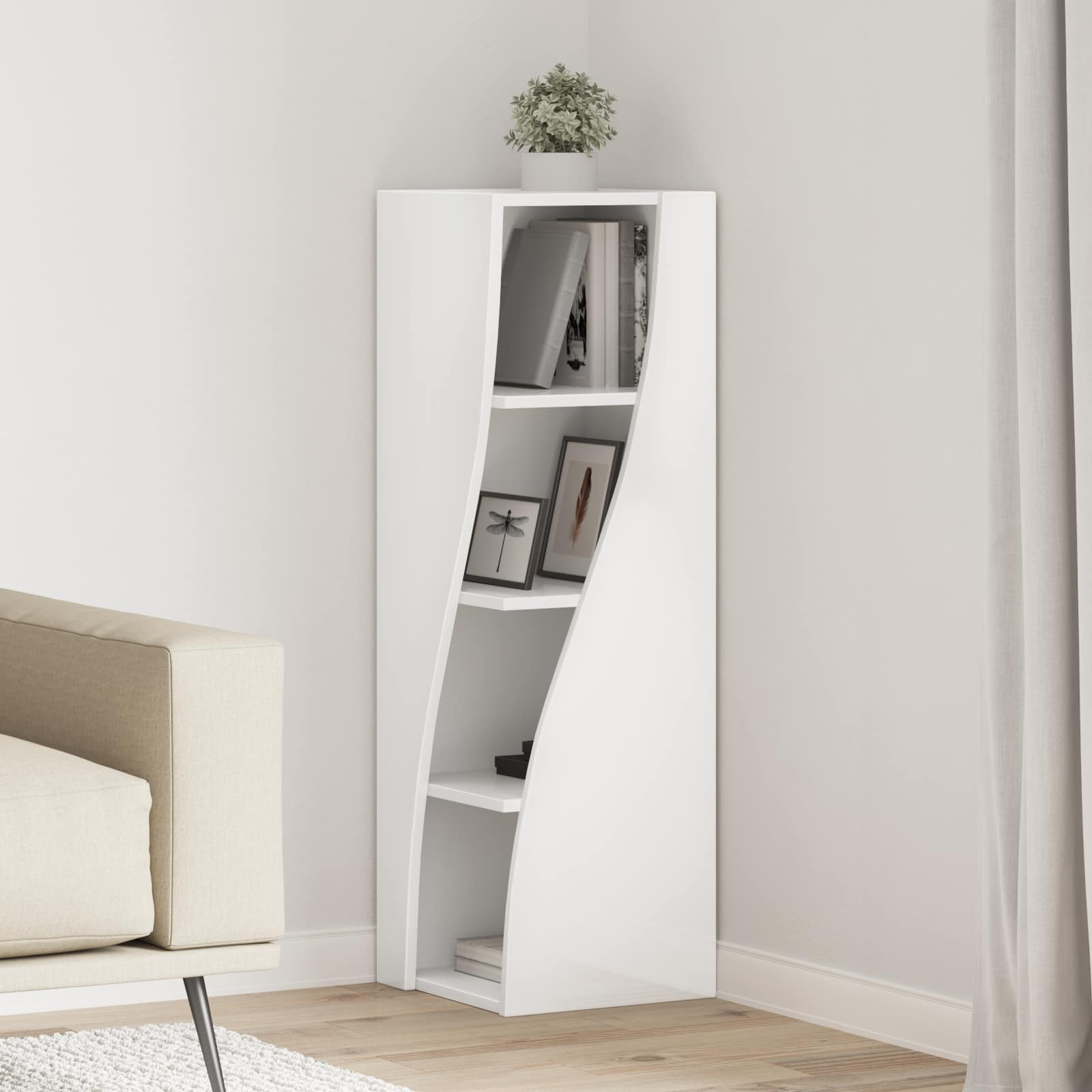 vidaXL Eckschrank 32x32x102cm Holzwerkstoff