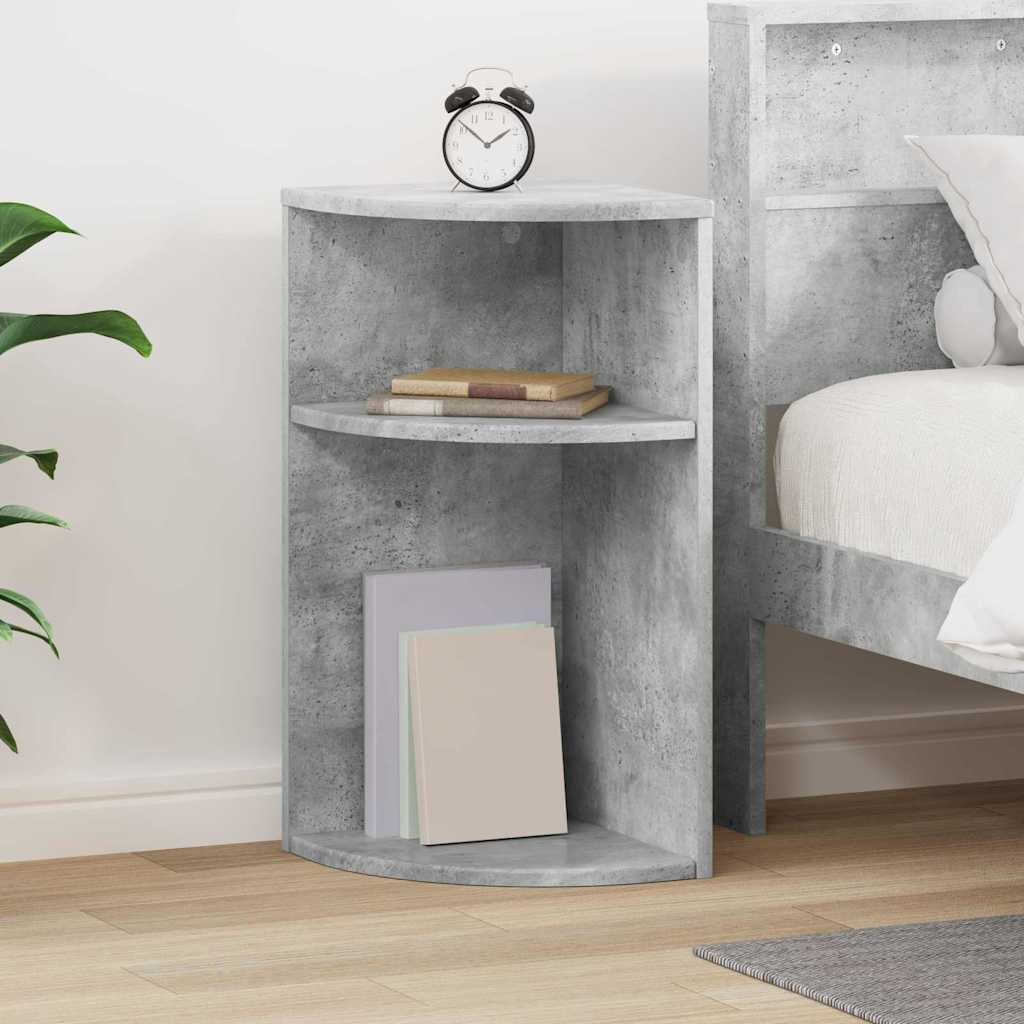 vidaXL Beistelltisch Beton Grau 29,6 x 29,6 x 60 cm Holzwerkstoff