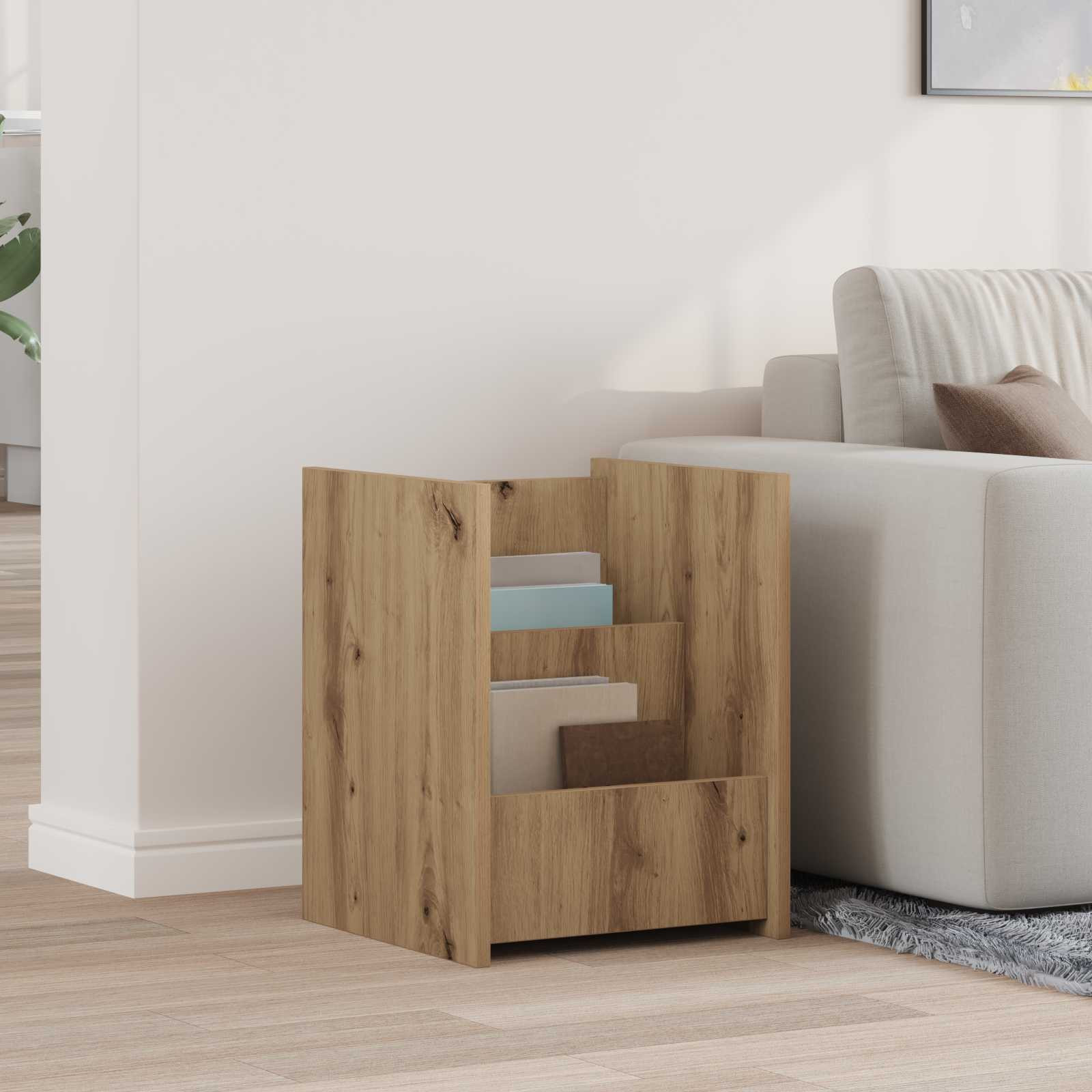 vidaXL Magazinregal Artisan-Eiche 35 x 35 x 45 cm Holzwerkstoff