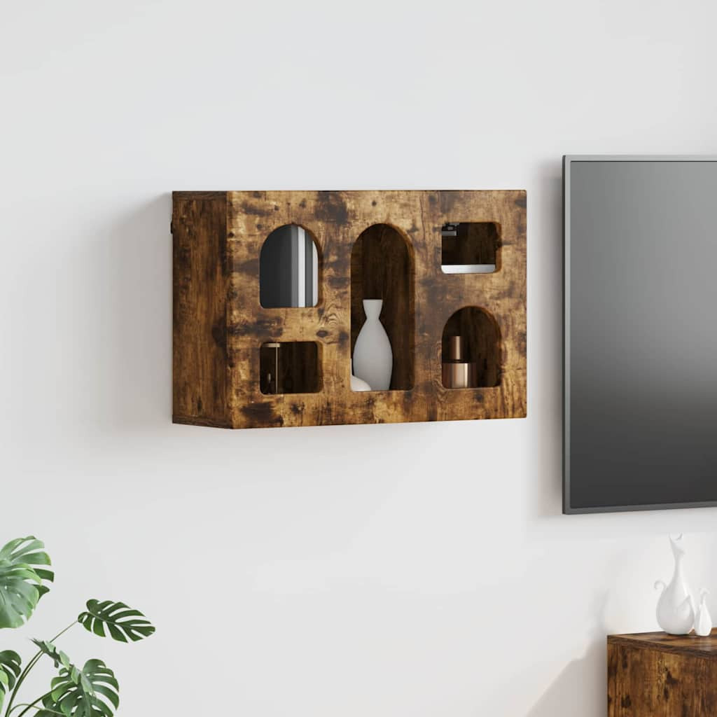 vidaXL Hängeschrank ELST Raucheiche 60 x 20 x 40 cm Holzwerkstoff