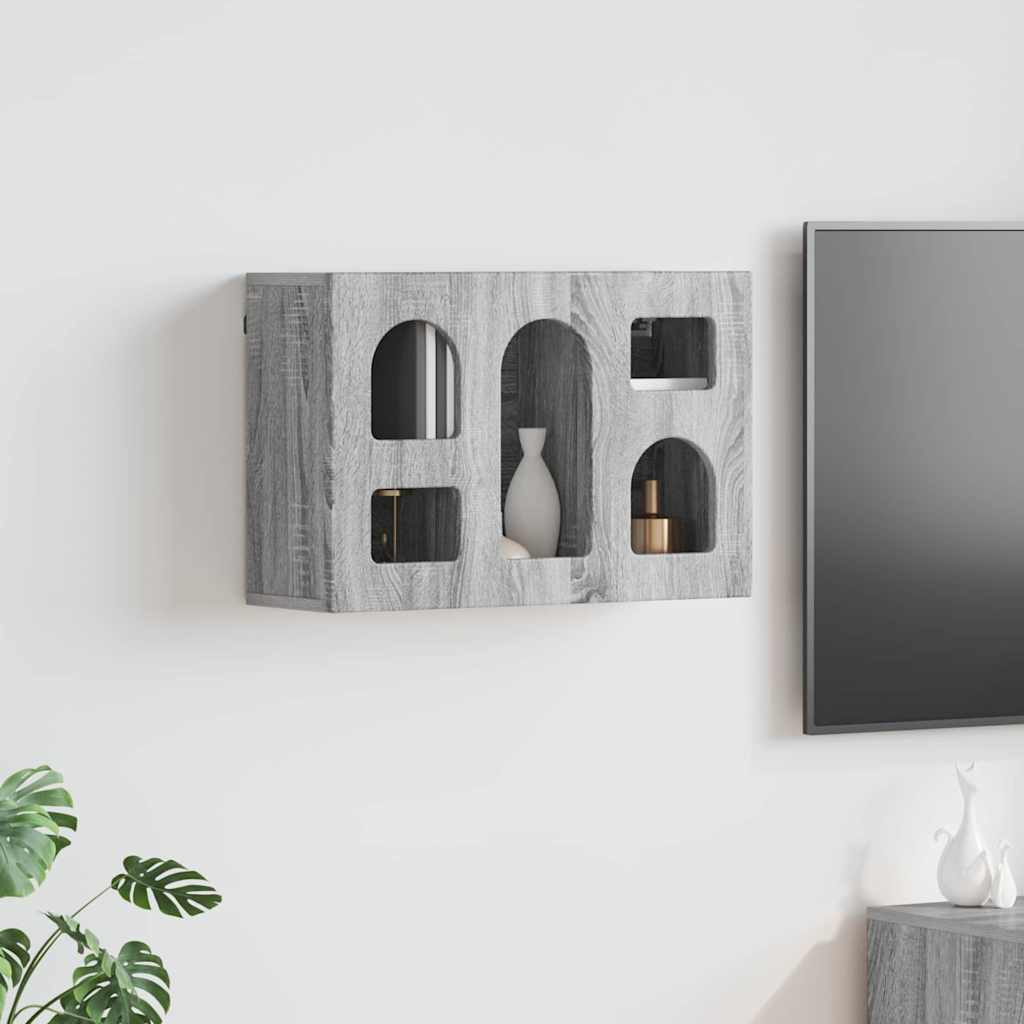 vidaXL Hängeschrank ELST Sonoma-Grau 60 x 20 x 40 cm Holzwerkstoff