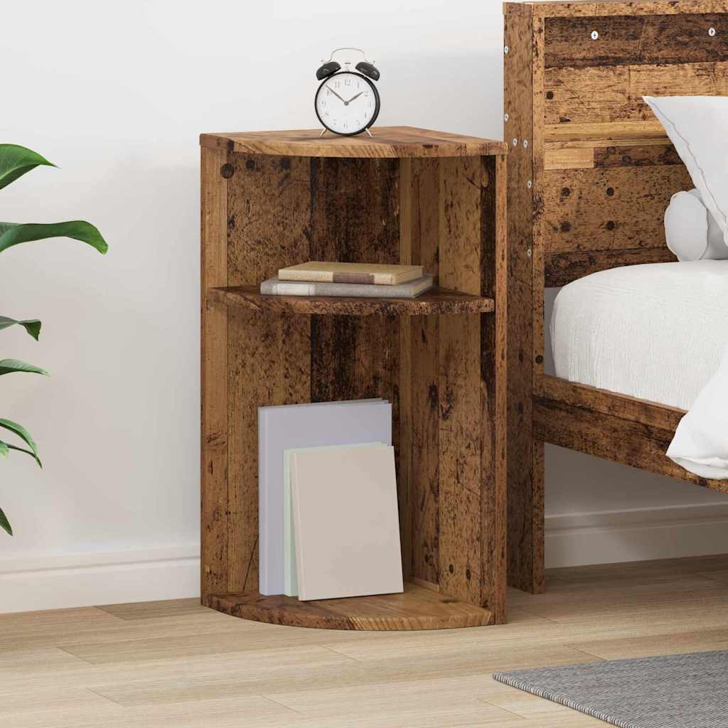 vidaXL Beistelltisch Altholz 29,6 x 29,6 x 60 cm Holzwerkstoff