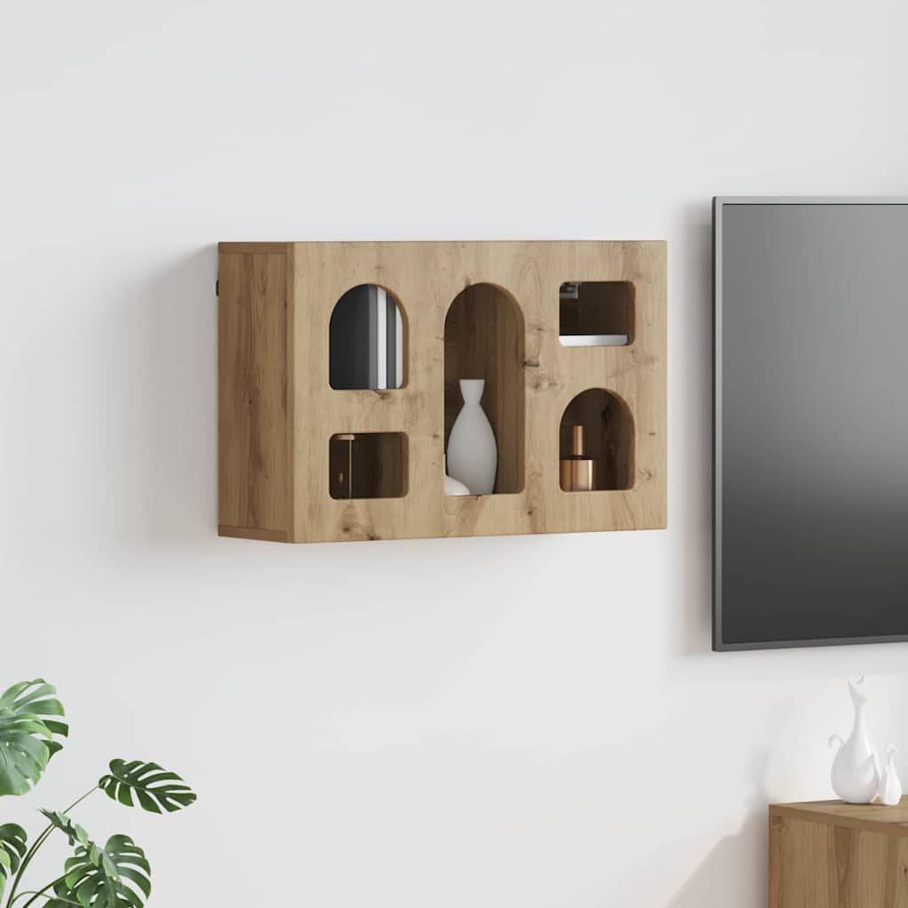 vidaXL Hängeschrank ELST Artisan-Eiche 60 x 20 x 40 cm Holzwerkstoff