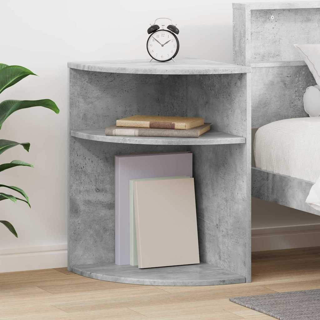 vidaXL Beistelltisch Beton Grau 39,7 x 39,7 x 60 cm Holzwerkstoff