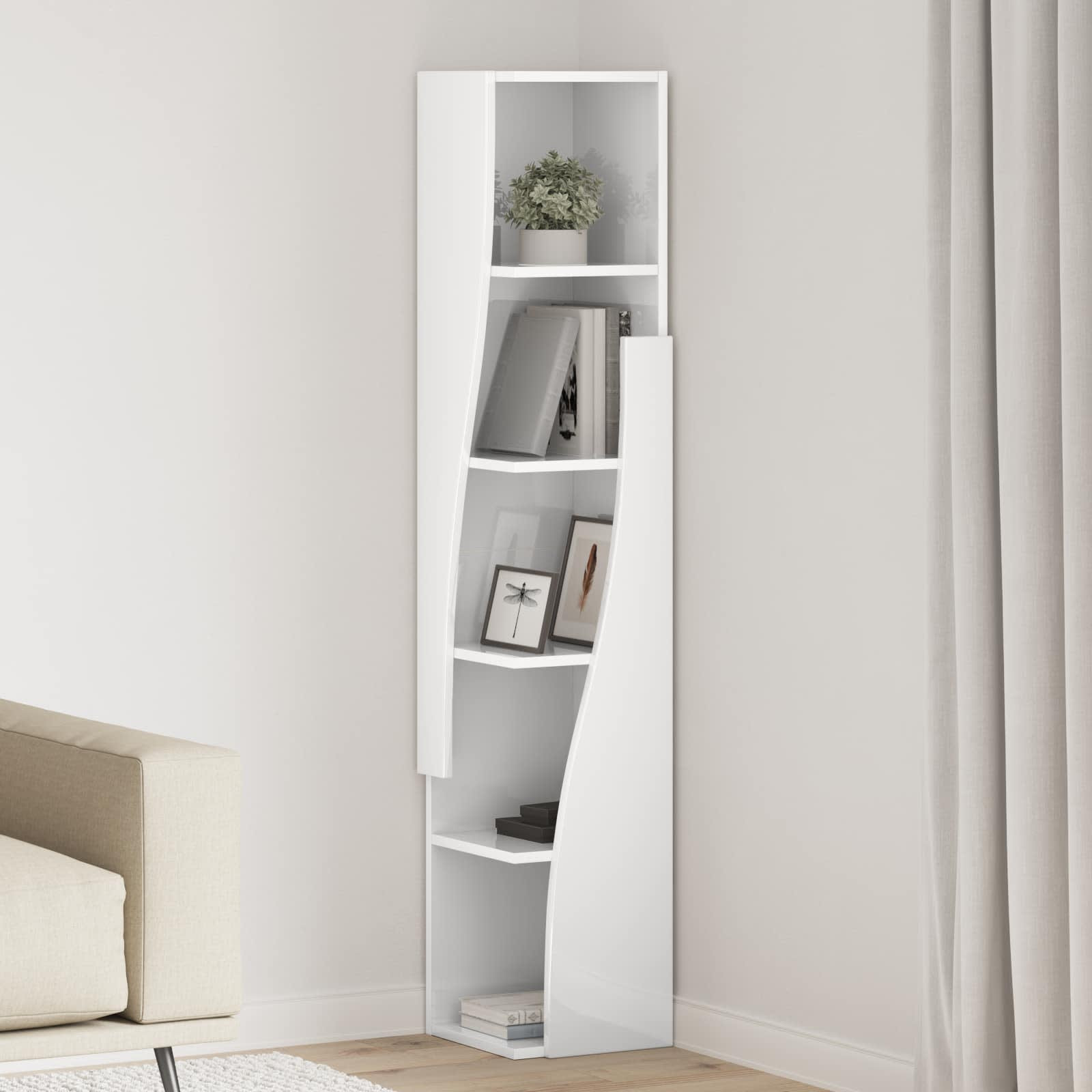 vidaXL Eckschrank 27,5x27x140cm Holzwerkstoff
