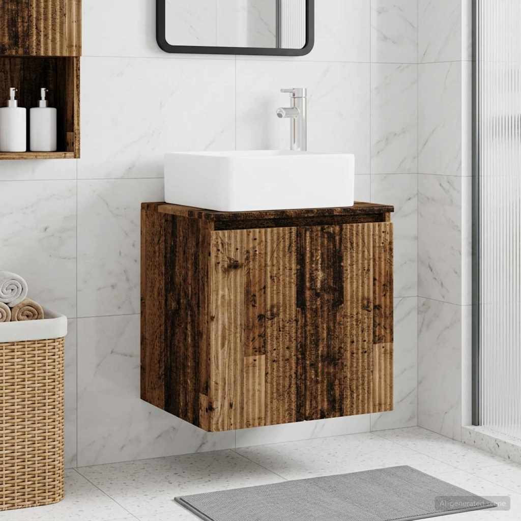 vidaXL Wandmontierte Waschtisch Altholz 49,5 x 41 x 63 cm