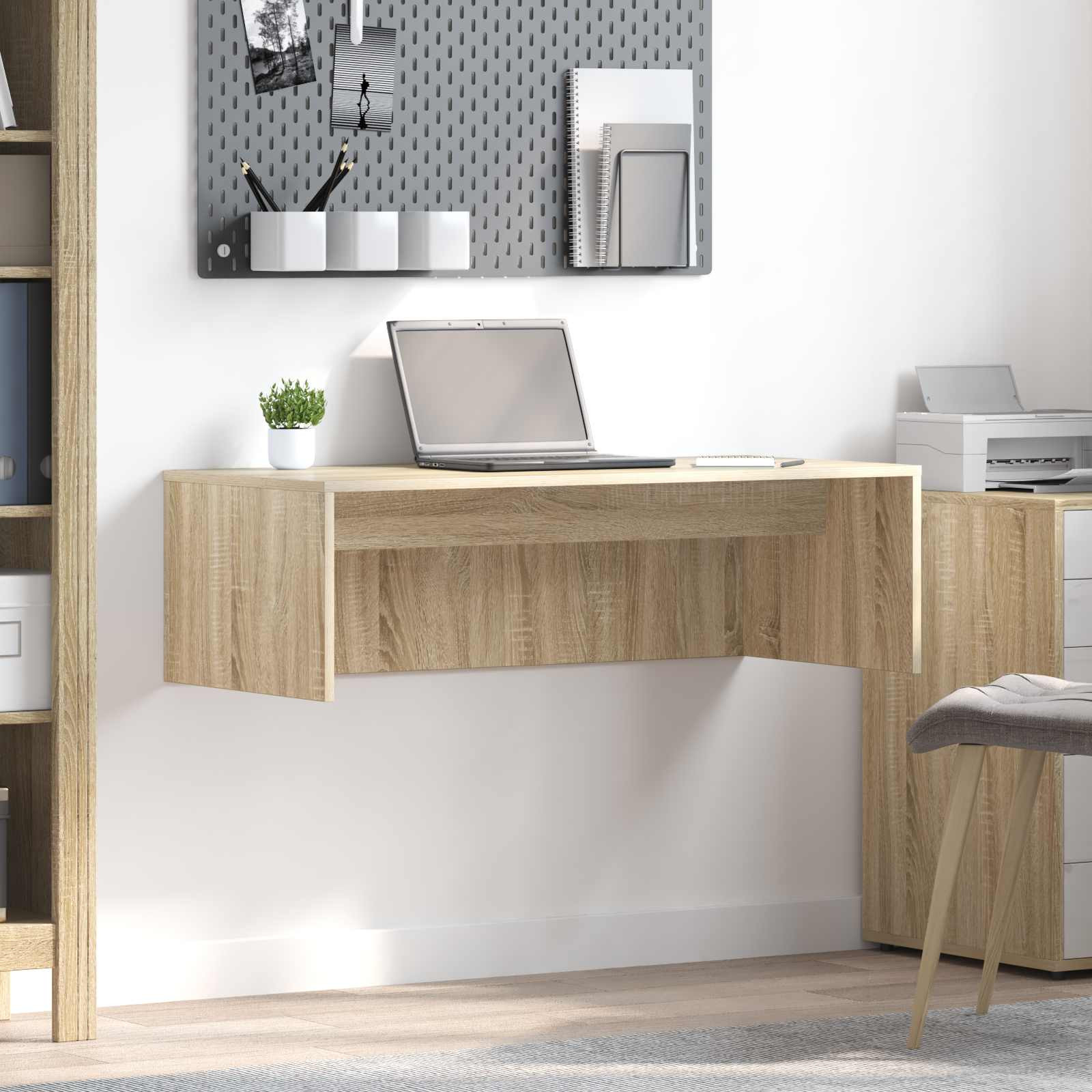 vidaXL Wandtisch Sonoma-Eiche 100 x 45 x 30 cm Holzwerkstoff