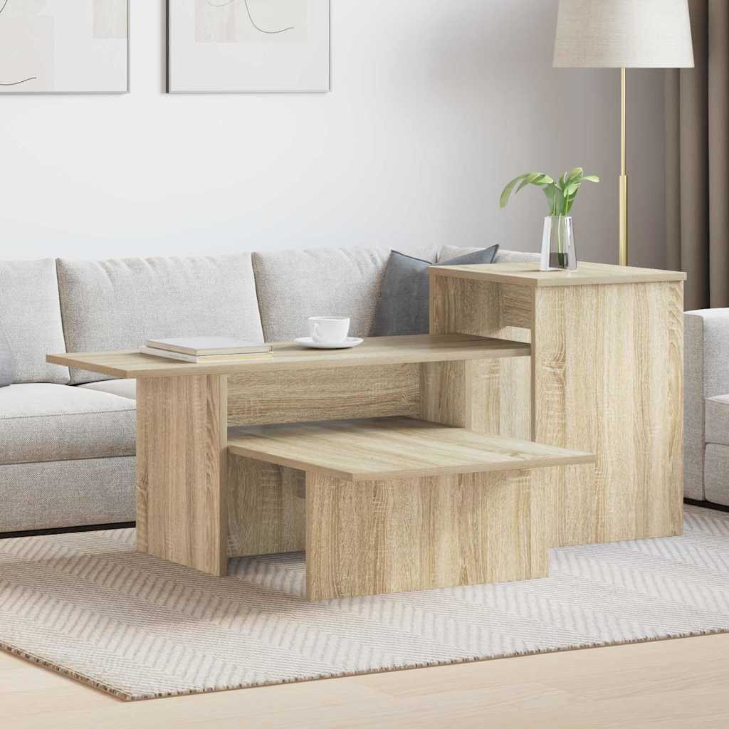 vidaXL Konsolentisch Sonoma-Eiche 91,5 x 35 x 38,5 cm Holzwerkstoff