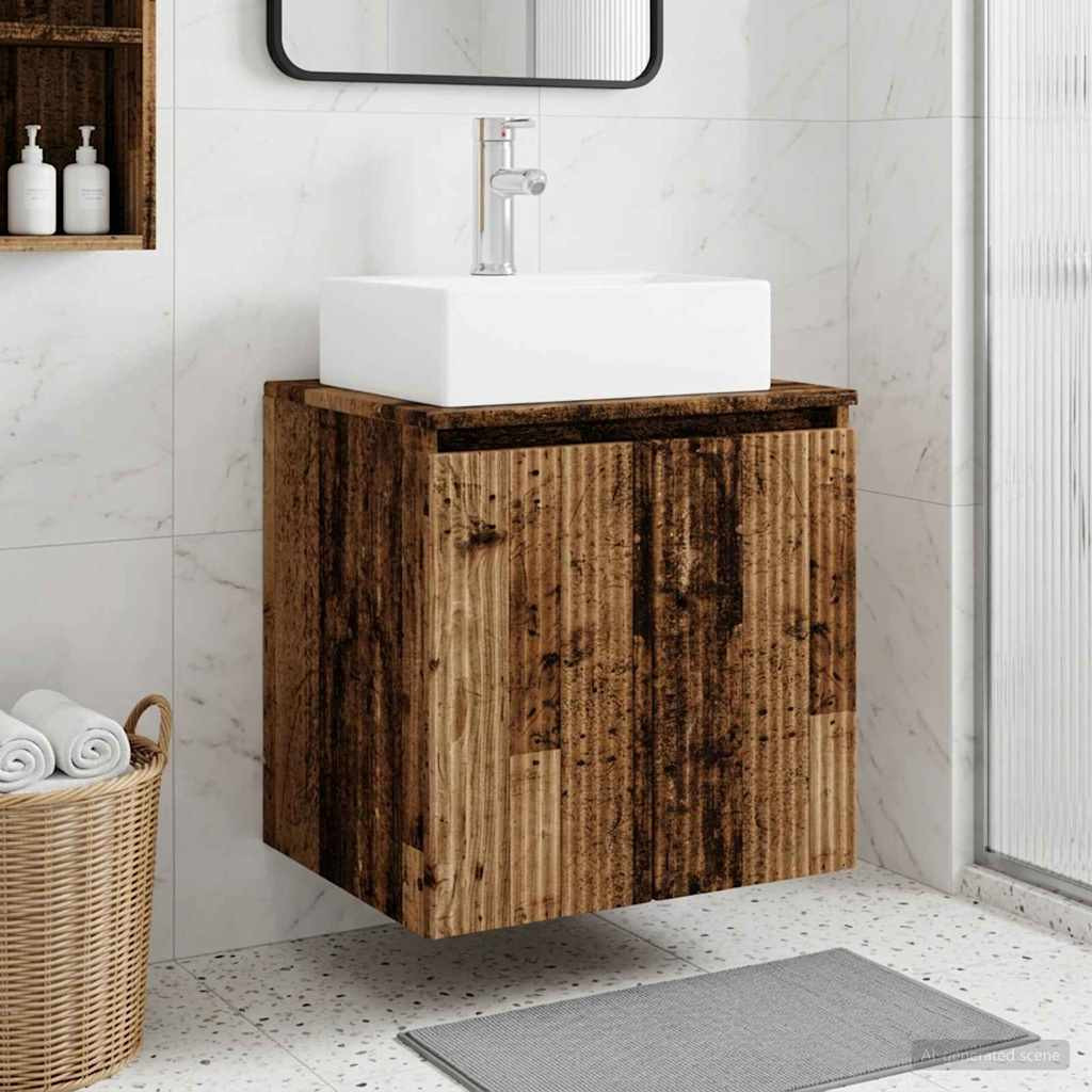 vidaXL Wandmontierte Waschtisch Altholz 49,5 x 41 x 62,5 cm