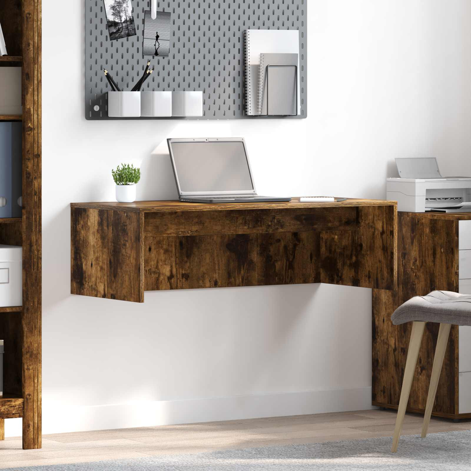 vidaXL Wandtisch Geräucherte Eiche 100 x 45 x 30 cm Holzwerkstoff