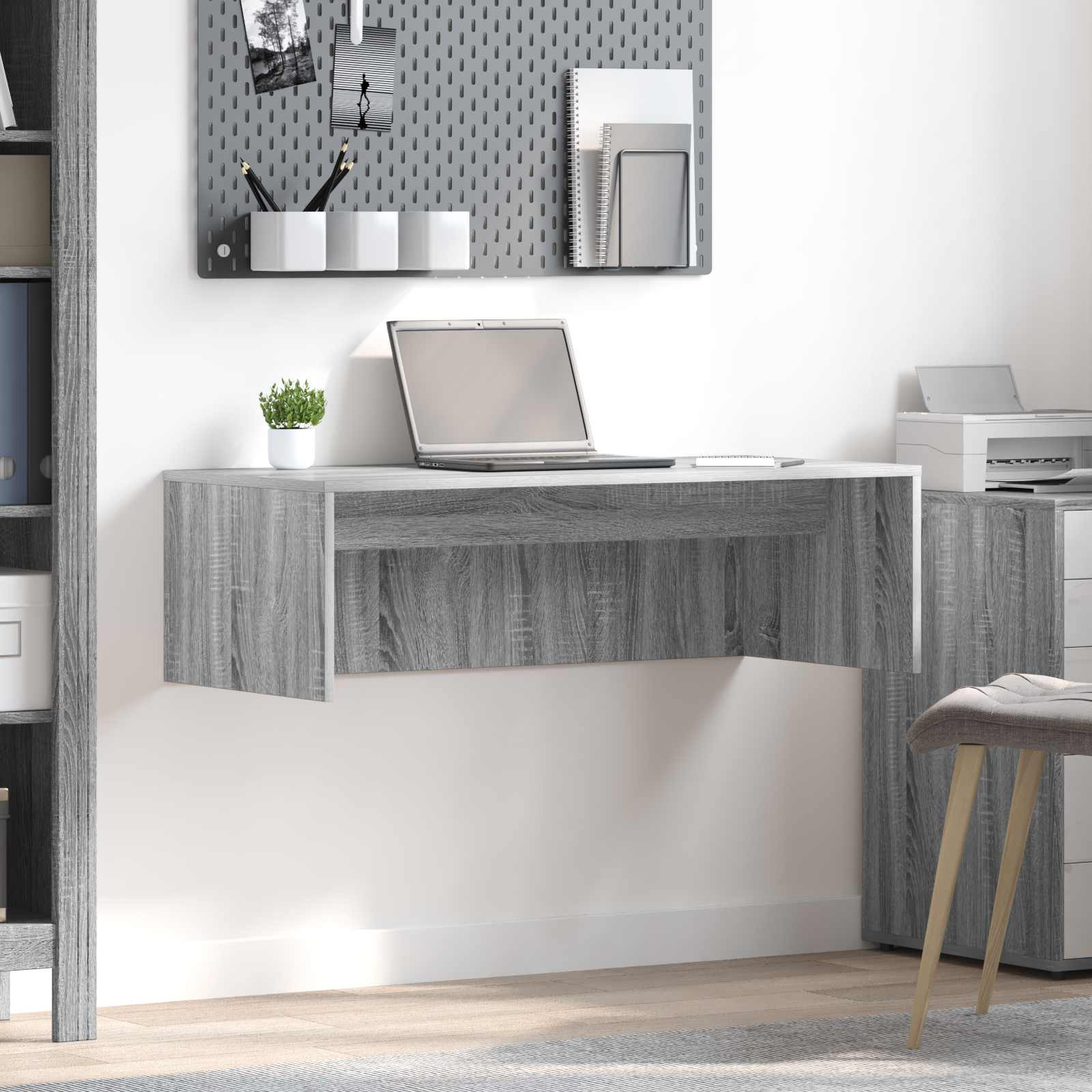 vidaXL Wandtisch Graues Sonoma 100 x 45 x 30 cm Holzwerkstoff