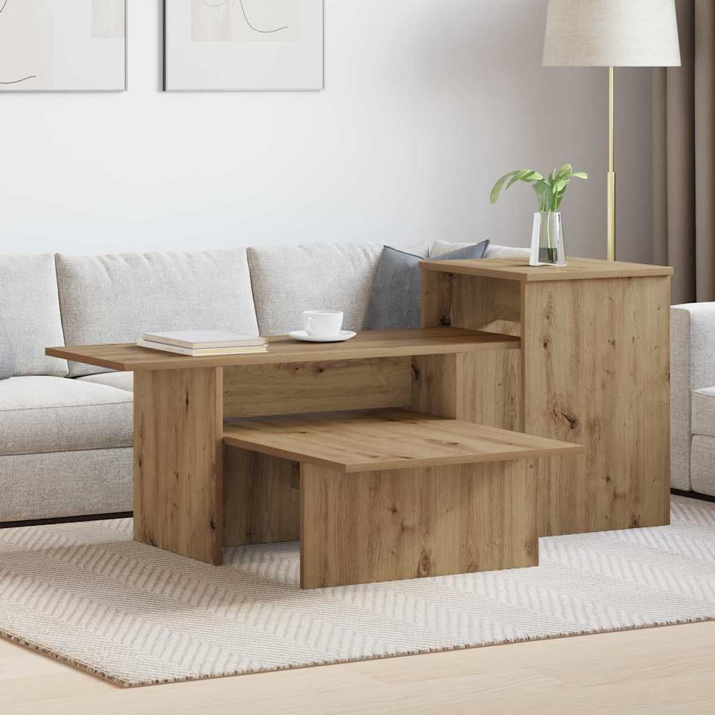 vidaXL Konsolentisch Artisan-Eiche 91,5 x 35 x 38,5 cm Holzwerkstoff
