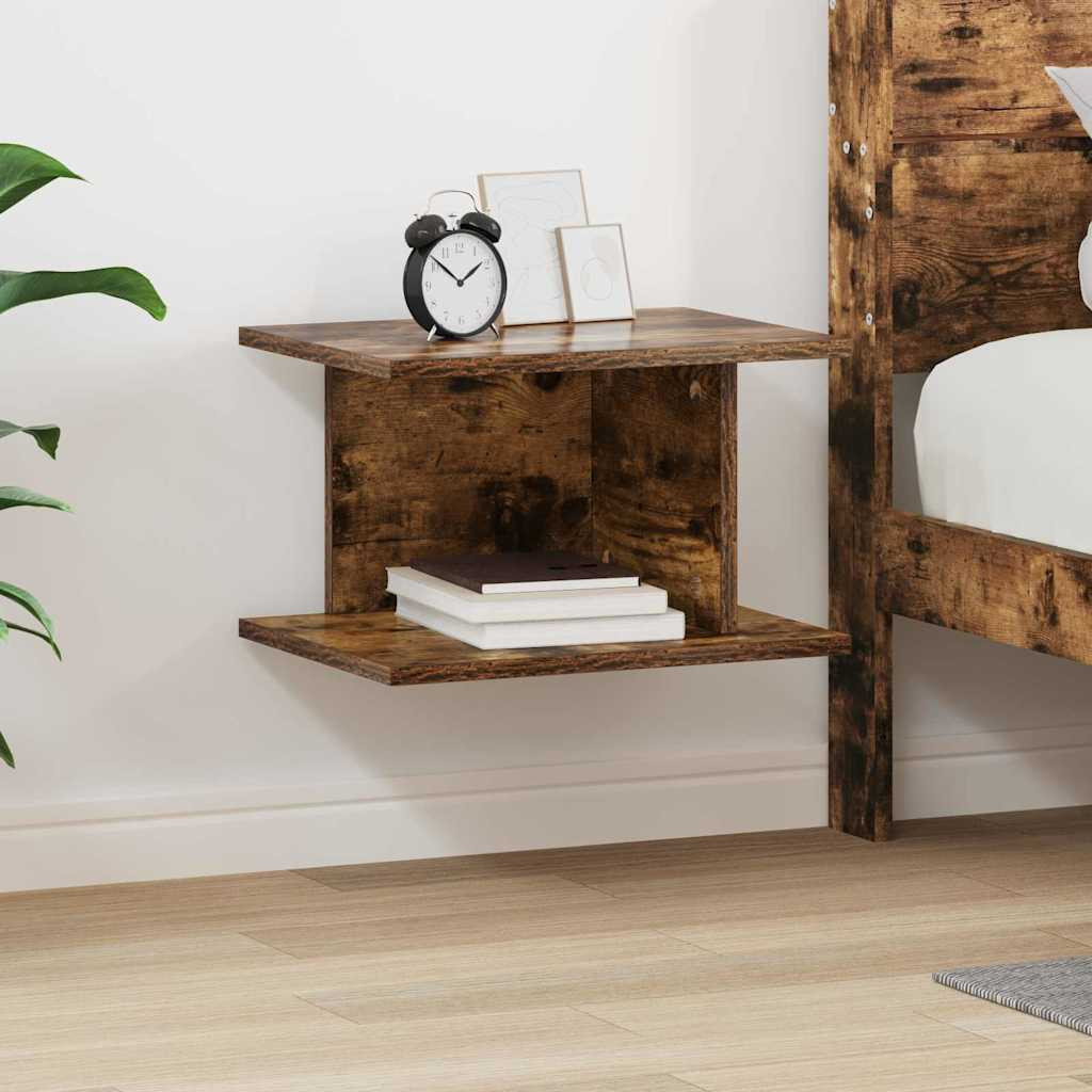 vidaXL Nachttisch Geräucherte Eiche 40 x 30 x 25 cm Holzwerkstoff
