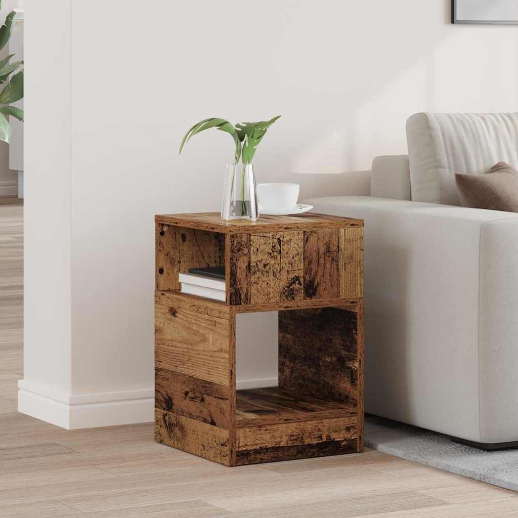 vidaXL Beistelltisch Altholz 30,5 x 30 x 45 cm Holzwerkstoff