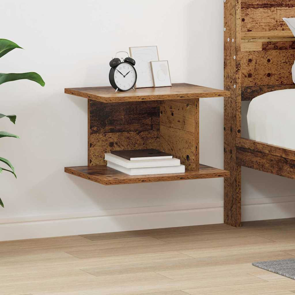 vidaXL Nachttisch Altholz 40 x 30 x 25 cm Holzwerkstoff