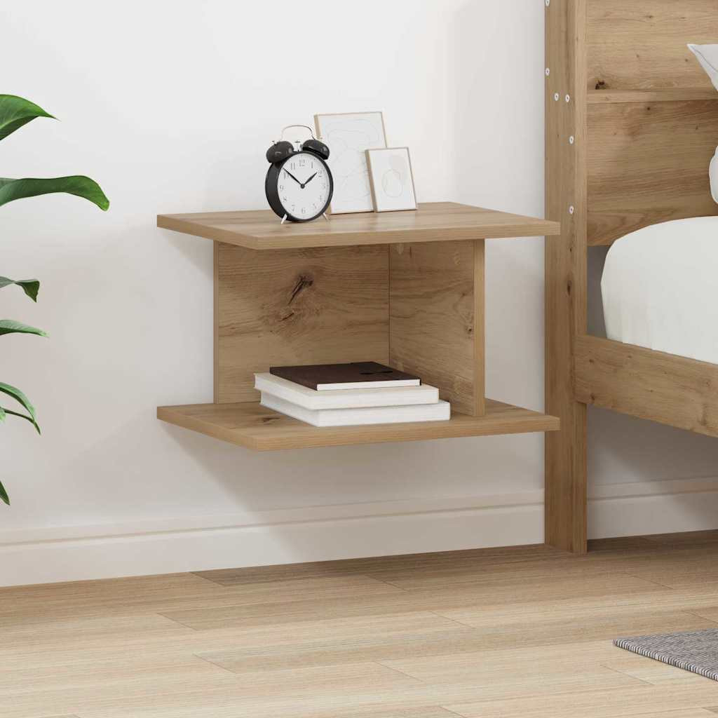 vidaXL Nachttisch Artisan-Eiche 40 x 30 x 25 cm Holzwerkstoff