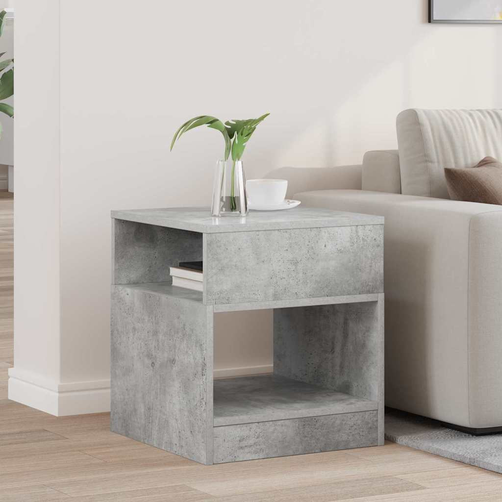 vidaXL Beistelltisch Beton Grau 40,5 x 40 x 45 cm Holzwerkstoff