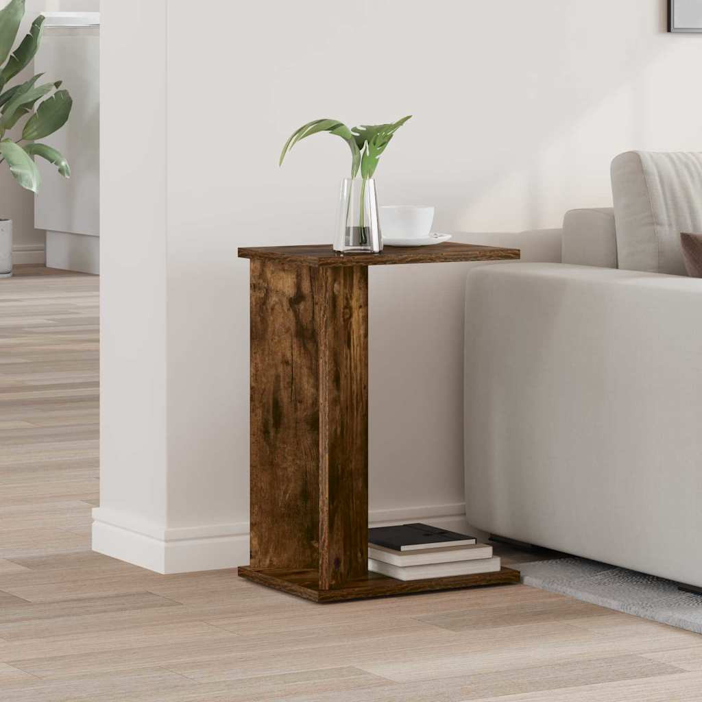 vidaXL Beistelltisch Geräucherte Eiche 35 x 25 x 50 cm Holzwerkstoff