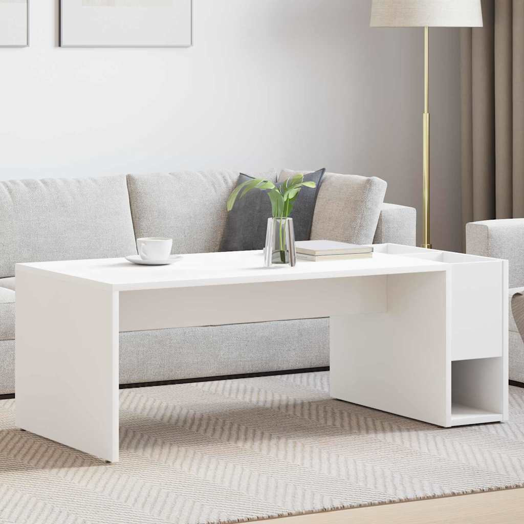 vidaXL Couchtisch Weiß 101,5 x 50 x 37 cm Holzwerkstoff