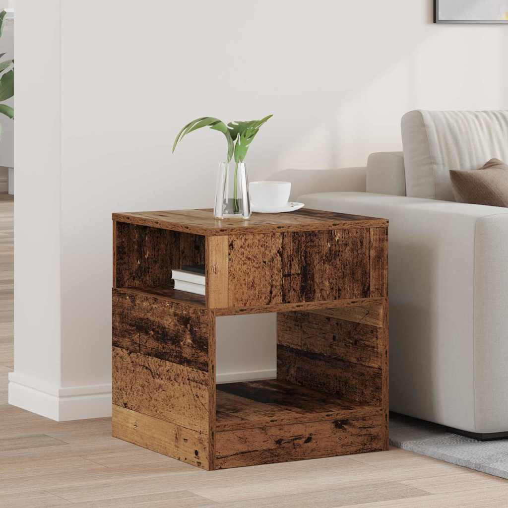 vidaXL Beistelltisch Altholz 40,5 x 40 x 45 cm Holzwerkstoff