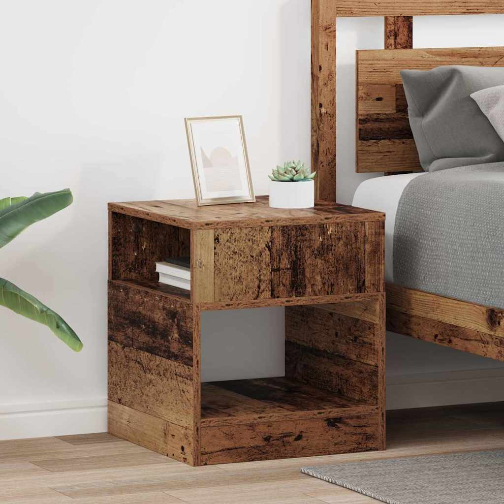 vidaXL Beistelltisch 2 pcs Altholz 40,5 x 40 x 45 cm Holzwerkstoff
