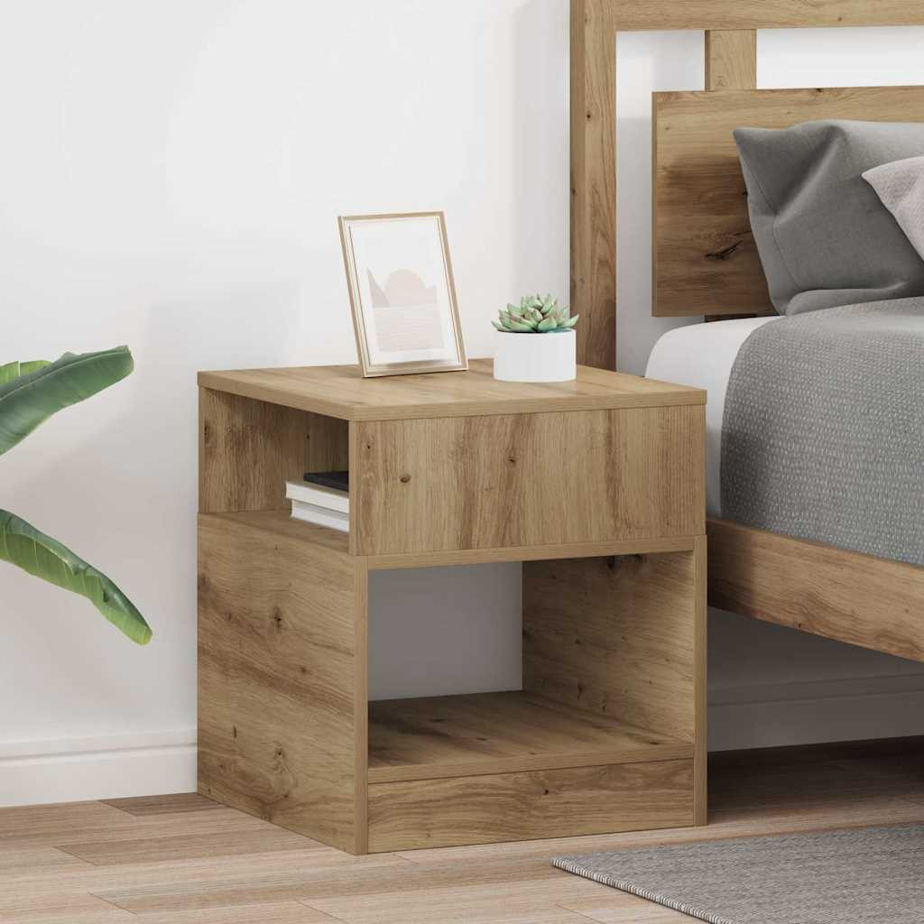 vidaXL Beistelltisch 2 Stk. Artisan-Eiche 40,5 x 40 x 45 cm