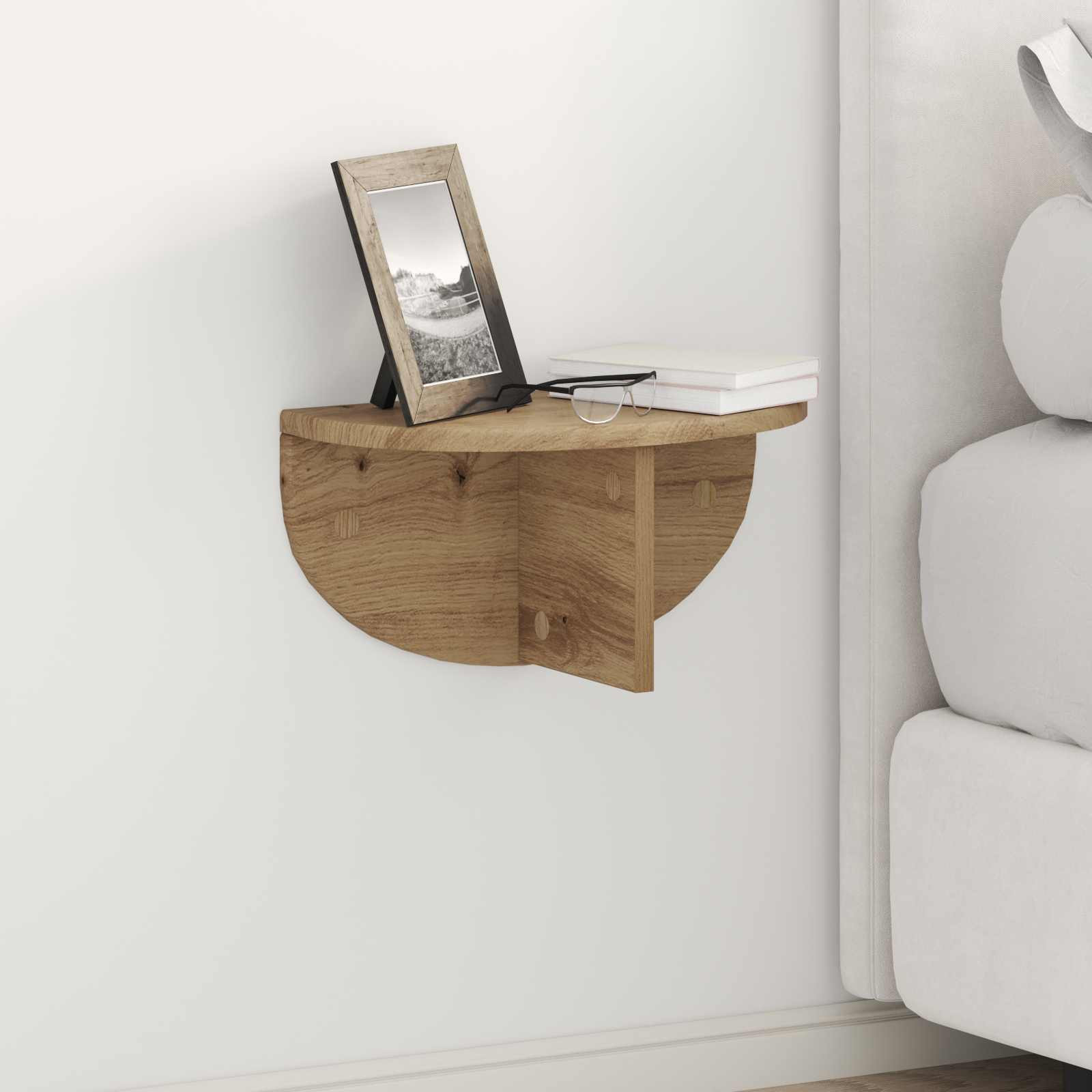 vidaXL Wandregal Wandhalterung Artisan-Eiche 38 x 19 x 19 cm
