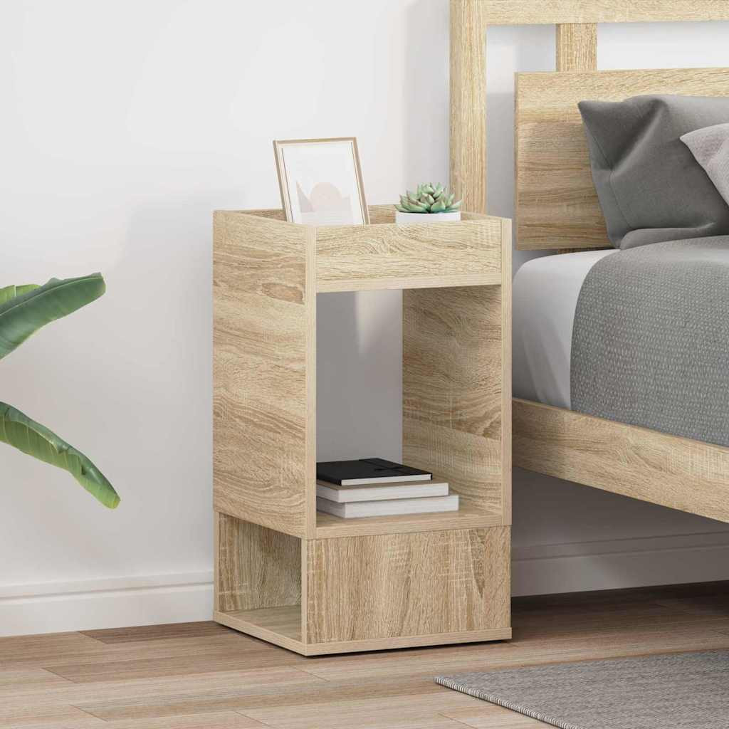 vidaXL Beistelltisch 2 pcs Sonoma-Eiche 30 x 30 x 56 cm Holzwerkstoff