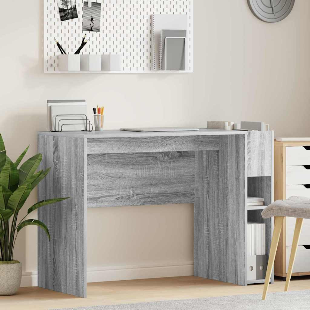 vidaXL Schreibtisch Graues Sonoma 109 x 50 x 78 cm Holzwerkstoff