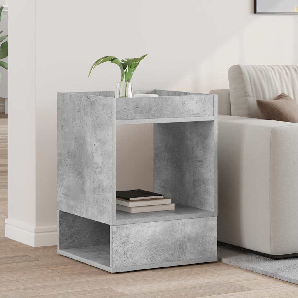 vidaXL Beistelltisch Beton Grau 40 x 40 x 56 cm Holzwerkstoff