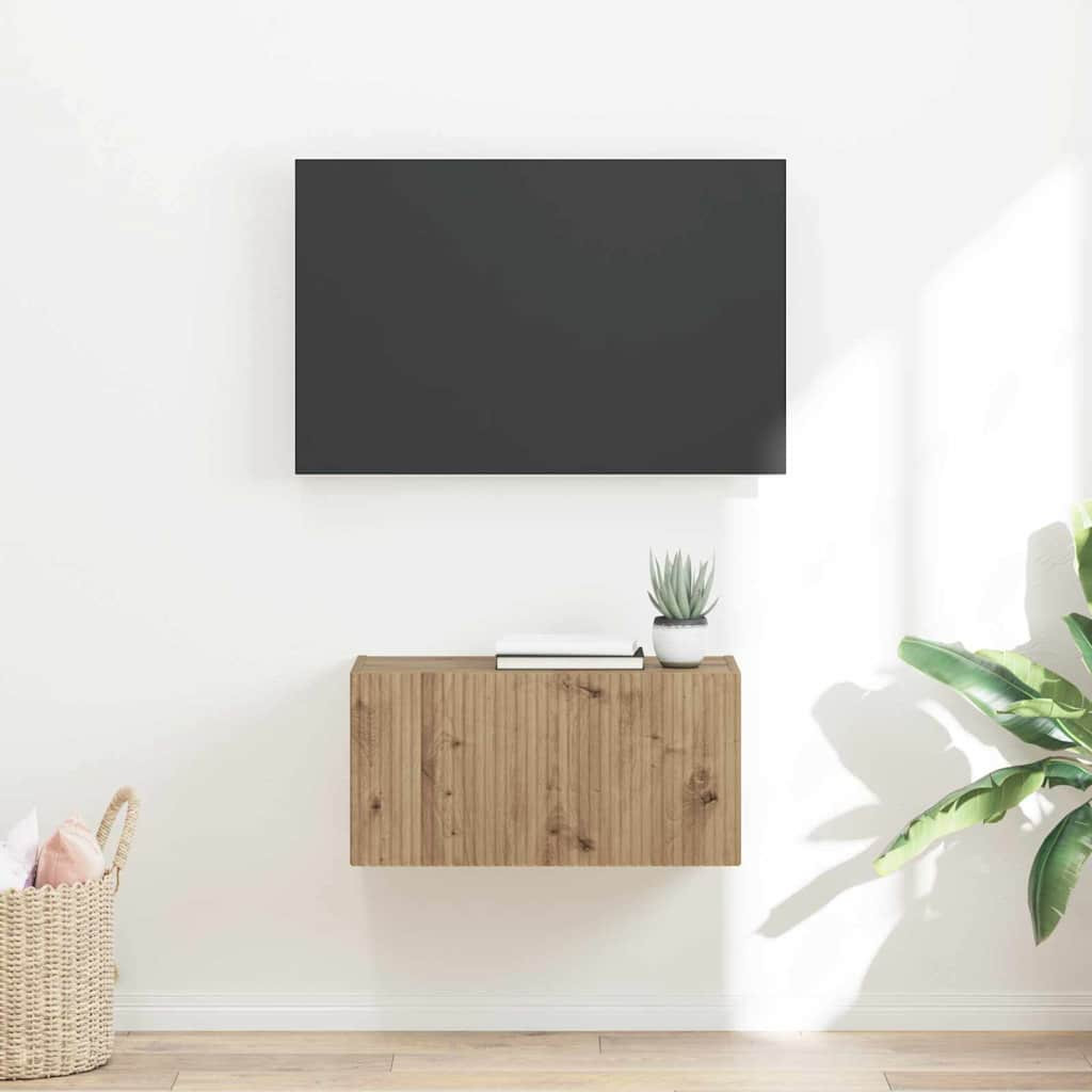 vidaXL TV-Wandschrank 60 x 31 x 29,5 cm Kunsthandwerk Eiche