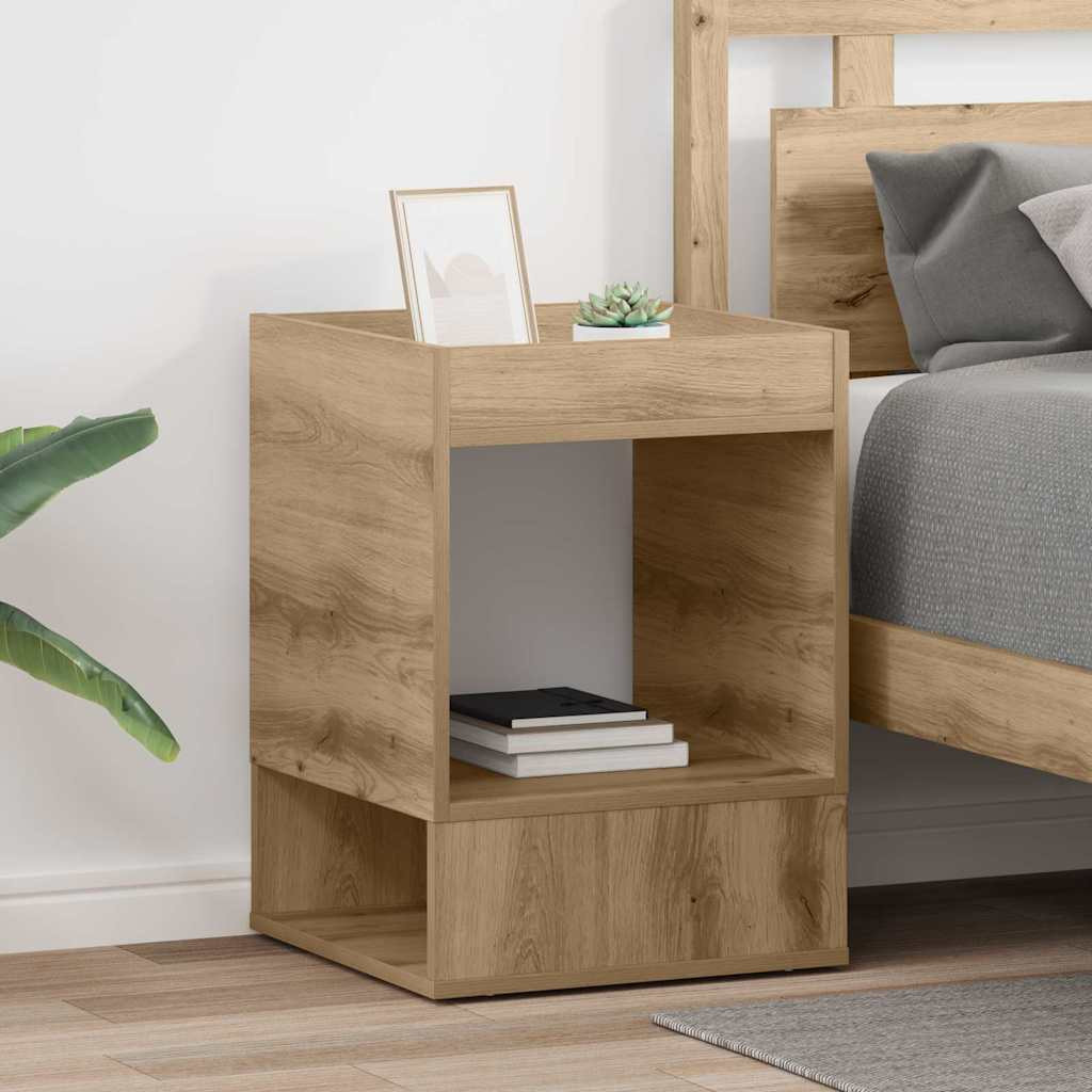 vidaXL Beistelltisch 2 Stk. Artisan-Eiche 40 x 40 x 56 cm