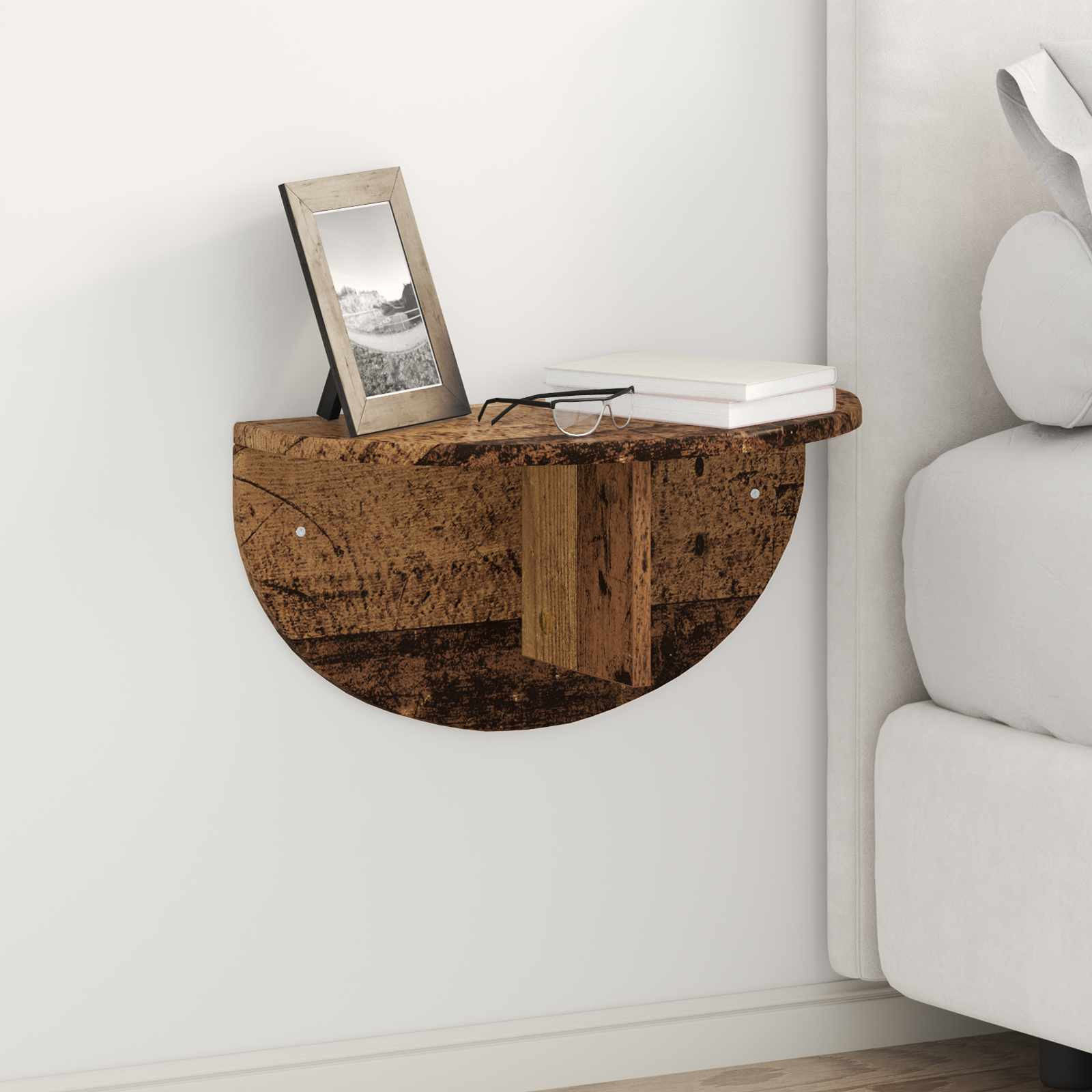 vidaXL Wandregal 2 pcs Altholz 48 x 24 x 24 cm Holzwerkstoff