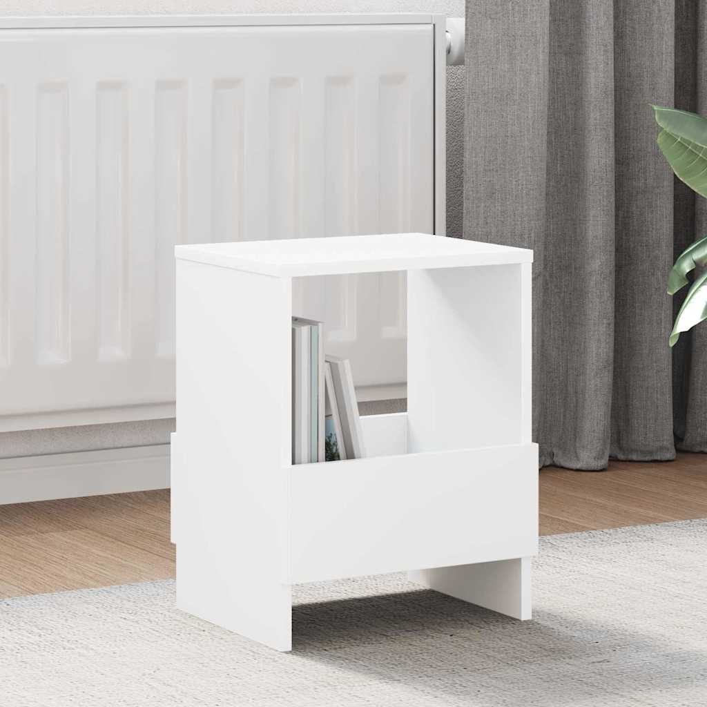 vidaXL Magazinregal 2 pcs Weiß 35 x 30 x 45 cm